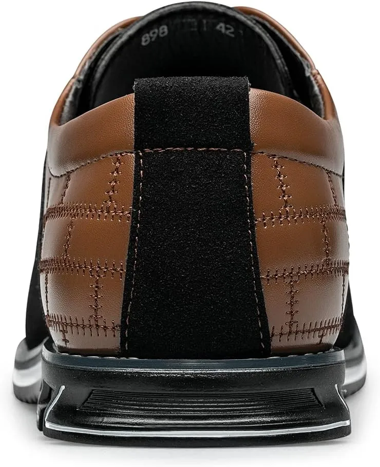 Men's Premium Leather Dress Shoes Comfort Business Casual Oxford Shoes Fashion Dress Sneakers Soft Loafers Derby Shoe for Office Working Walking Driving