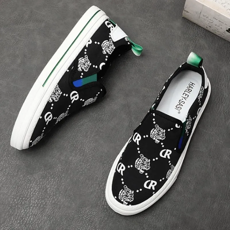 Men's Slip-On Canvas Shoes - Lightweight & Packable for Travel, Neutral Style to Match Any Casual Outfit
