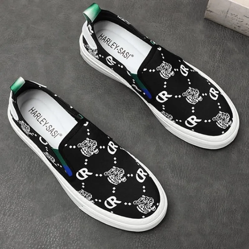 Men's Slip-On Canvas Shoes - Lightweight & Packable for Travel, Neutral Style to Match Any Casual Outfit