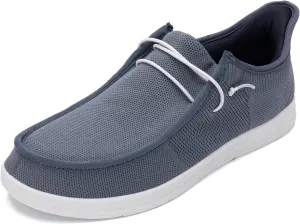 Men's Slip On Casual Shoes Arch Support Waking Loafers Non Slip Fashion Canvas Driving Boat Shoes Size 8-13