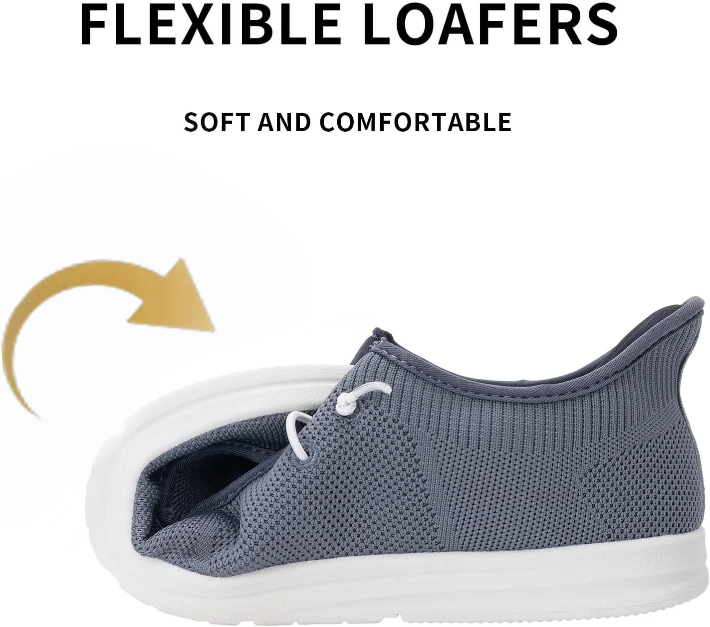 Men's Slip On Casual Shoes Arch Support Waking Loafers Non Slip Fashion Canvas Driving Boat Shoes Size 8-13