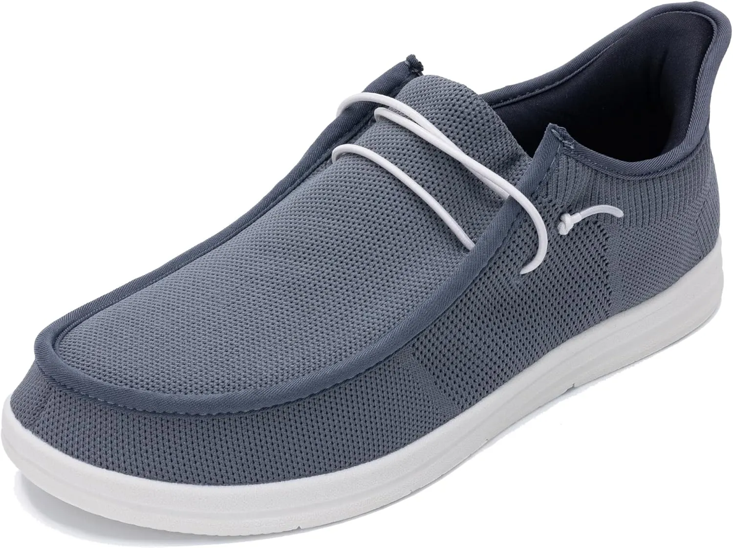 Men's Slip On Casual Shoes Arch Support Waking Loafers Non Slip Fashion Canvas Driving Boat Shoes Size 8-13