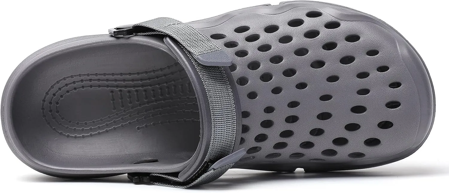 Men's Slip On Clogs Summer Non Slip Garden Shoes Lightweight Soft Clogs Mules Garden Kitchen Outdoor Beach Yard Pool Shower Classic Sandals Slippers