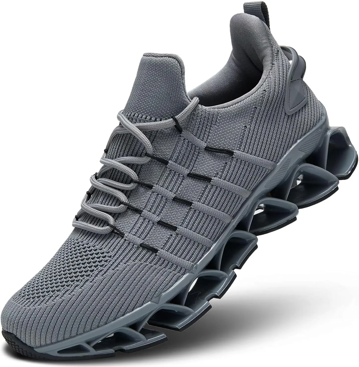 Mens Slip On Walking Shoes Blade Non Slip Tennis Running Shoes Lightweight Workout Breathable Mesh Fashion Sneakers