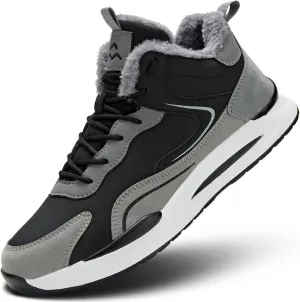 Mens Snow Winter Shoes Fur Lined Warm Sneakers Lightweight Comfortable Outdoor Boots Sole Soft