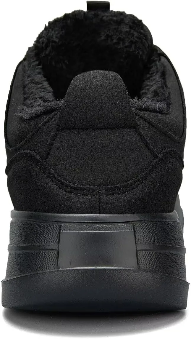 Mens Snow Winter Shoes Fur Lined Warm Sneakers Lightweight Comfortable Outdoor Boots Sole Soft