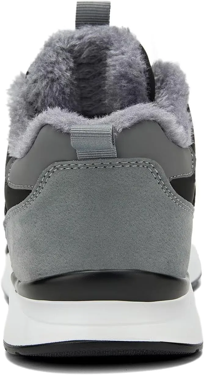 Mens Snow Winter Shoes Fur Lined Warm Sneakers Lightweight Comfortable Outdoor Boots Sole Soft