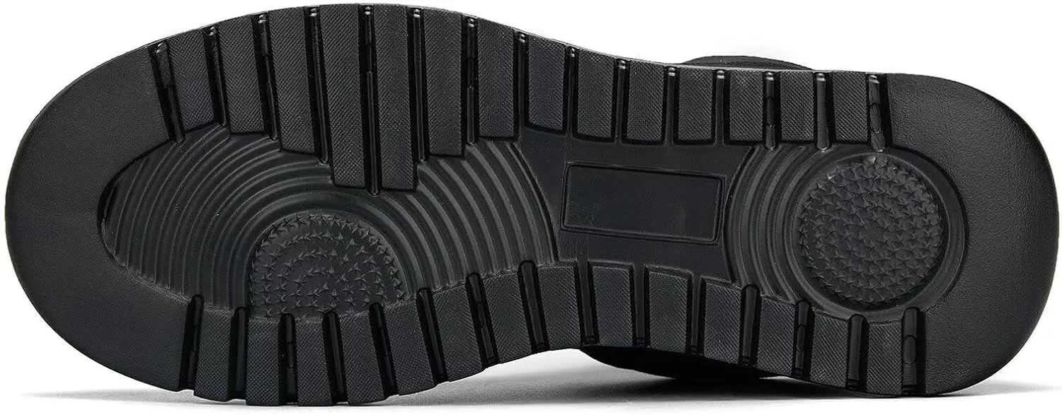 Mens Snow Winter Shoes Fur Lined Warm Sneakers Lightweight Comfortable Outdoor Boots Sole Soft