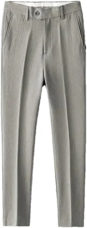 Men's Solid Color Casual Simple Wedding Business Formal Suit Trousers