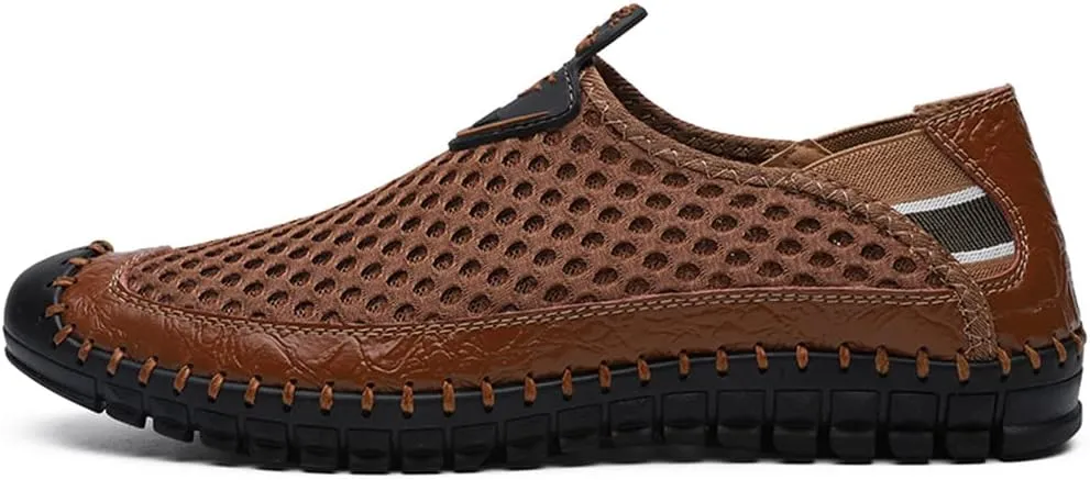 Men's Water Shoes Mesh Casual Walking Shoes Slip-On Loafers