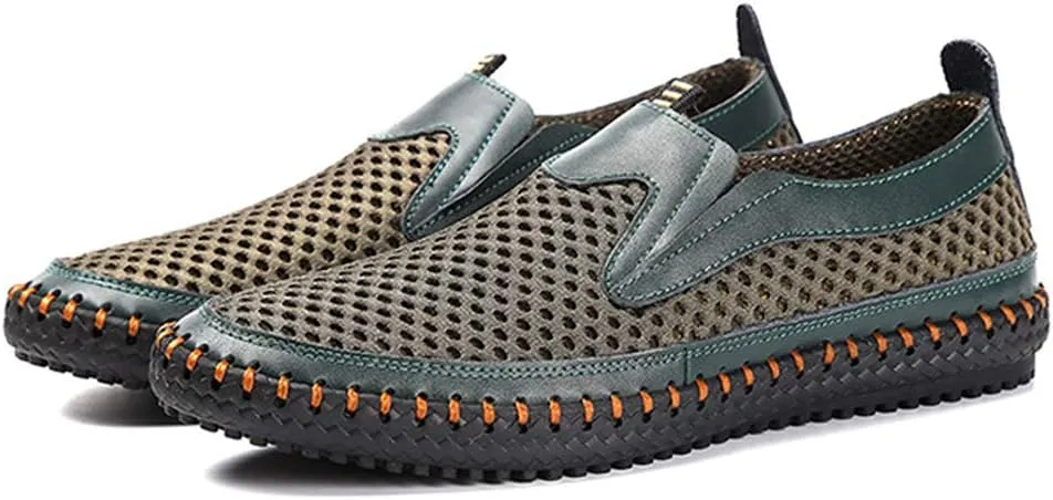 Men's Water Shoes Mesh Casual Walking Shoes Slip-On Loafers