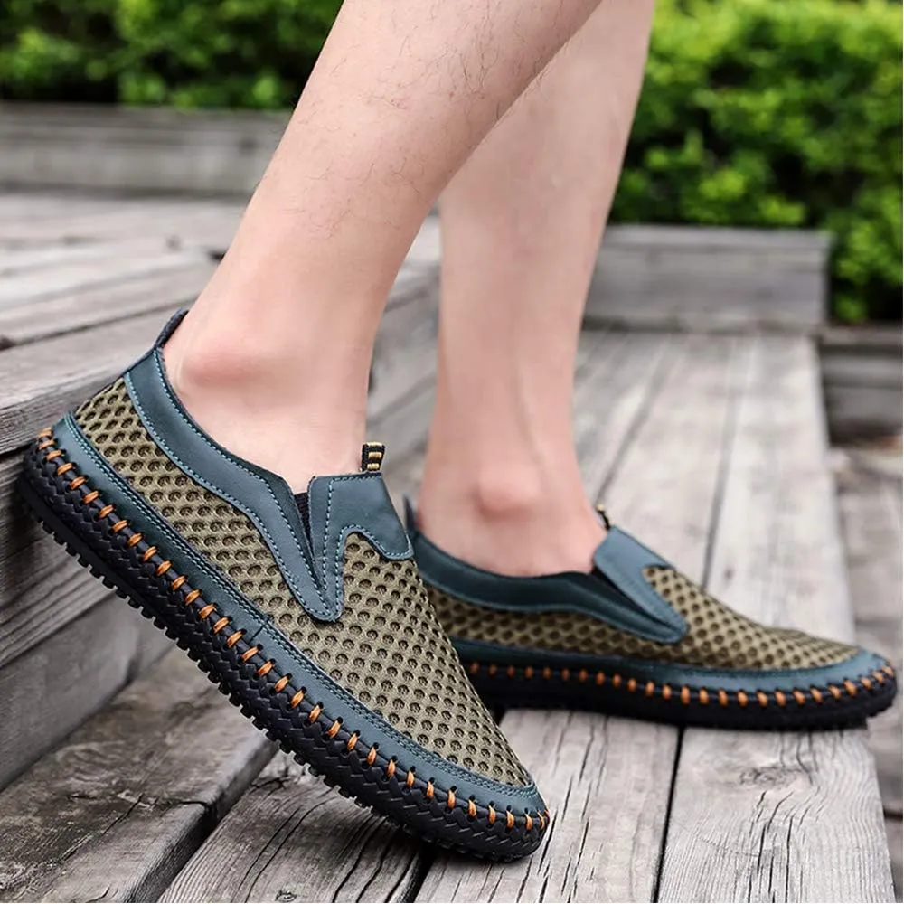 Men's Water Shoes Mesh Casual Walking Shoes Slip-On Loafers