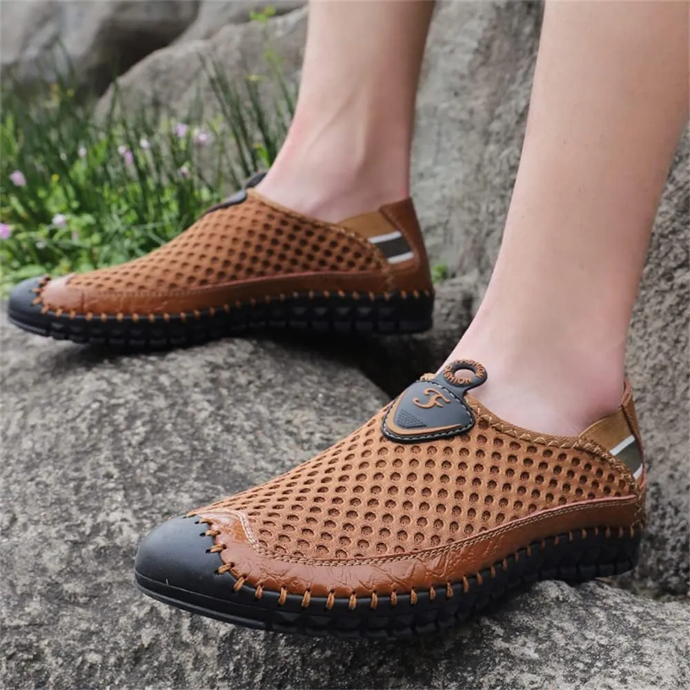 Men's Water Shoes Mesh Casual Walking Shoes Slip-On Loafers