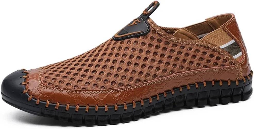 Men's Water Shoes Mesh Casual Walking Shoes Slip-On Loafers
