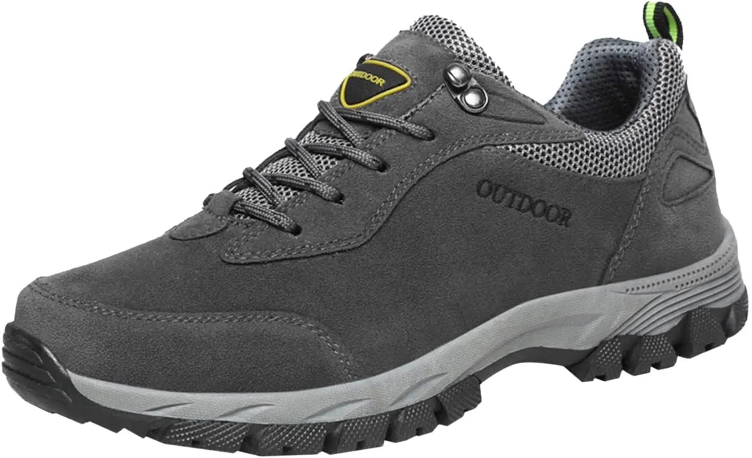 Men's Wide Hiking Shoes Slip on Loafers Trekking Trails Sneakers Waterproof Walking Shoes with Arch Support
