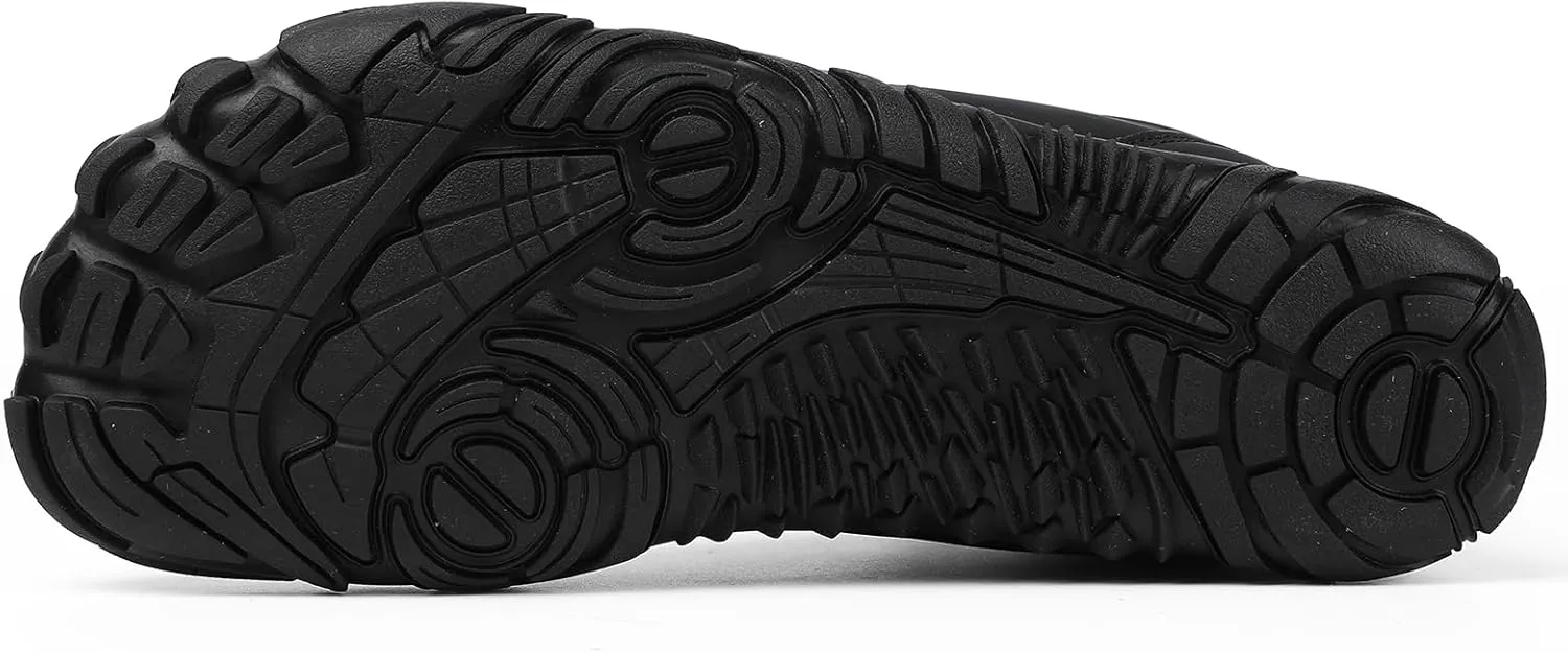Men's Women's Winter Barefoot Hiking Boots, Slip On Warm Zero Drop Snow Boot, Wide Toe Box Ankle boots, Minimalist Waterproof Shoes, Five Finger Sneakers Hike Shoes for Hiking Walking Outdoor Unisex