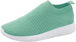 Mesh Breathable Solid Color Casual Running Shoes Comfortable Lighweight Sneakers for Alll Day Wear Soft Sole Comfy Outdoor Sports Shoes for Women