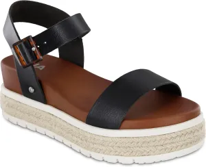 MIA Shoes Kiera Womens Platform Sandals, Espadrille Raffia Sole