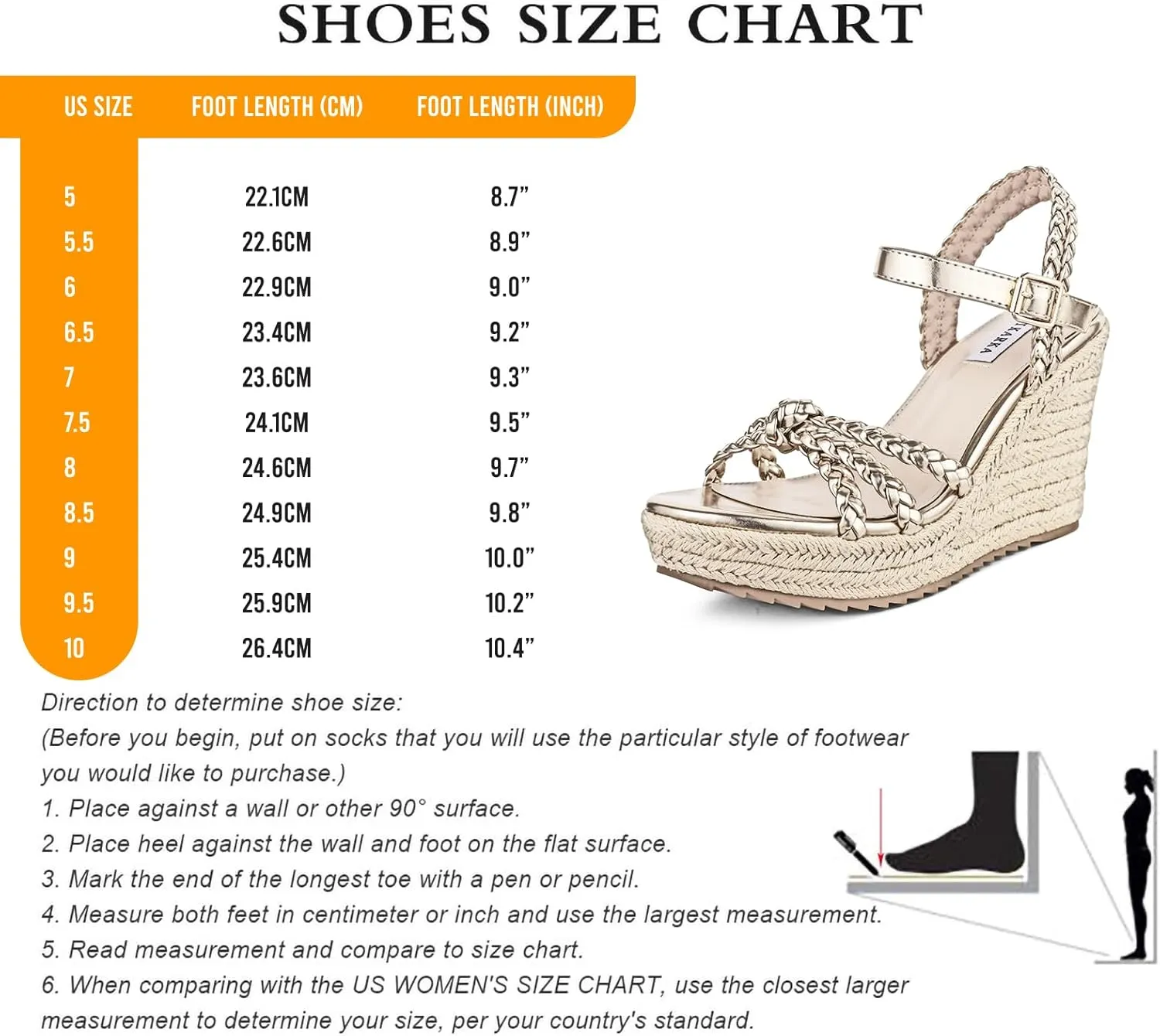 mikarka Espadrille Wedge Sandals for Women Braided Knot Ankle Strap Open Toe Platform Sandals