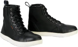 Milwaukee Leather MBM9004WP Men's Waterproof Black Leather Motorcycle Reinforced Street Riding Shoes w/Ankle Support - 9