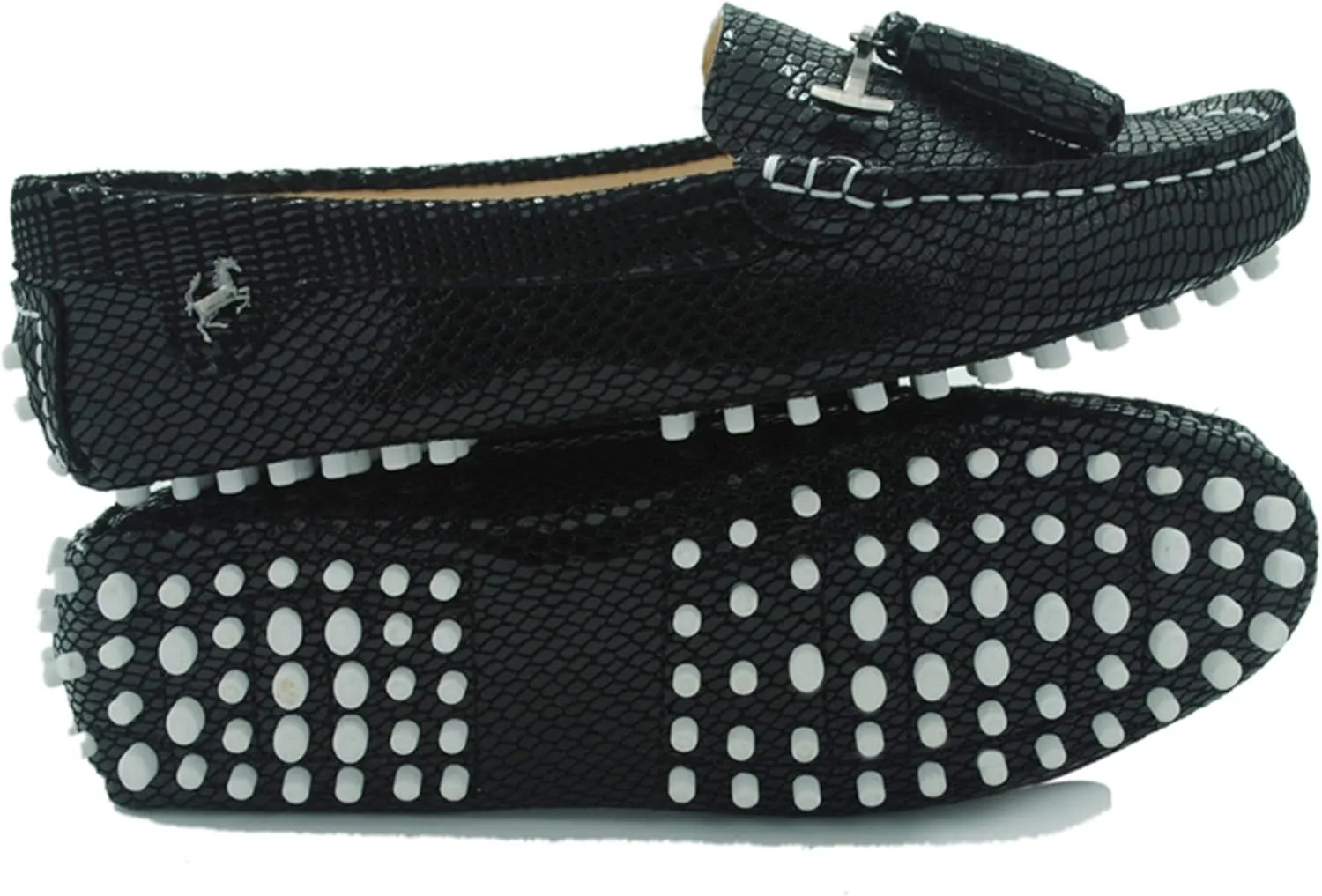 Minishion Summer Loafers for Women Tassel Driving Shoes YB96019