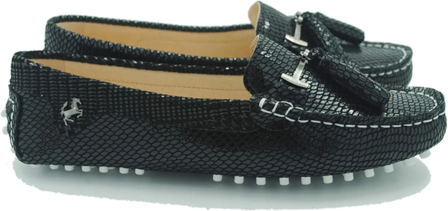 Minishion Summer Loafers for Women Tassel Driving Shoes YB96019