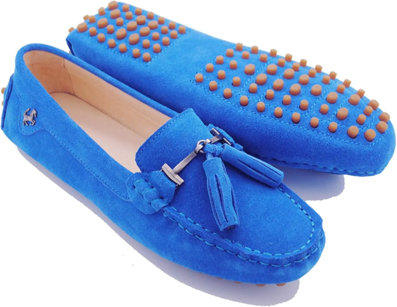 Minishion Summer Loafers for Women Tassel Driving Shoes YB96019