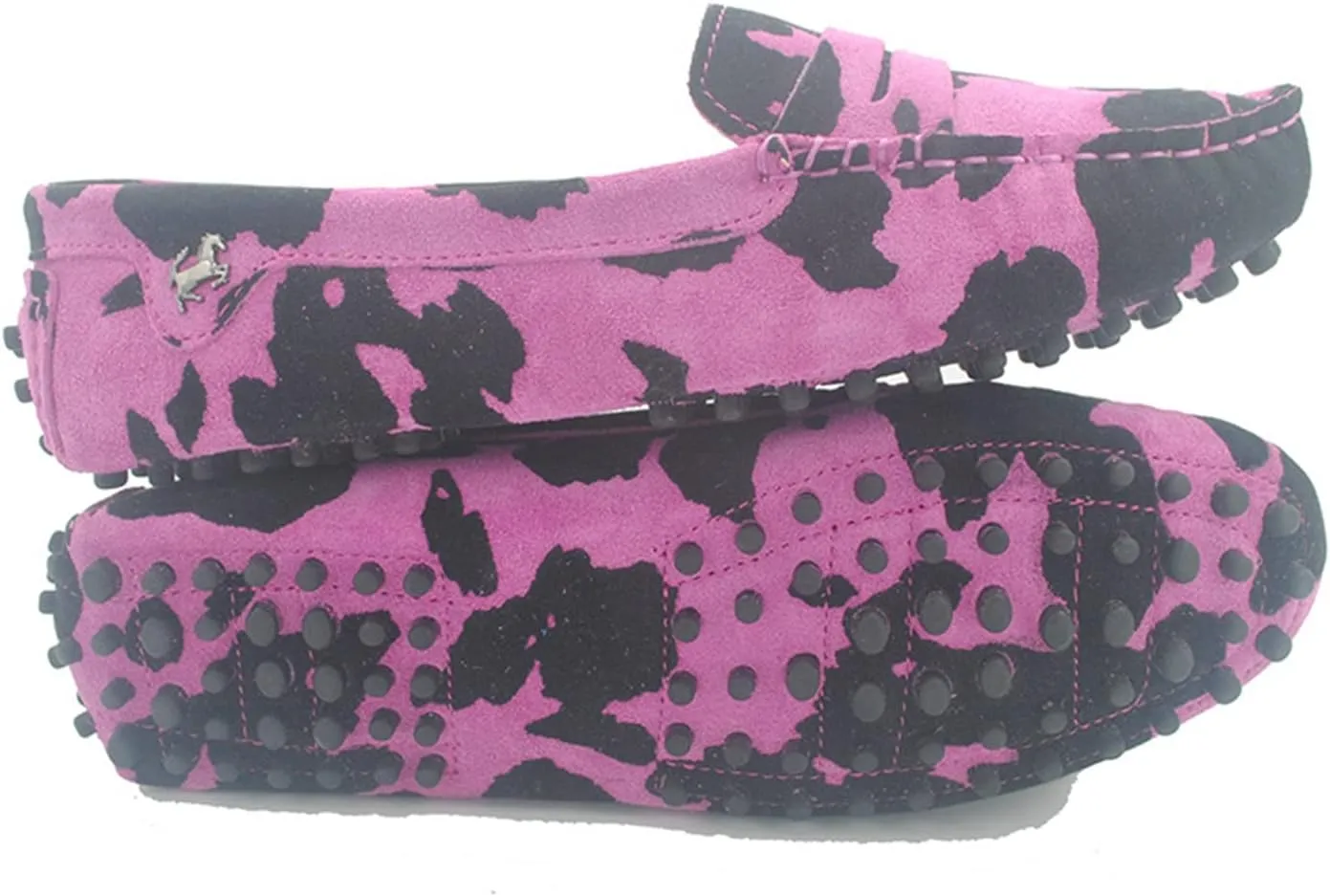 Minishion Women's Casual Loafers Suede Comfortable Driving Shoes YB9603