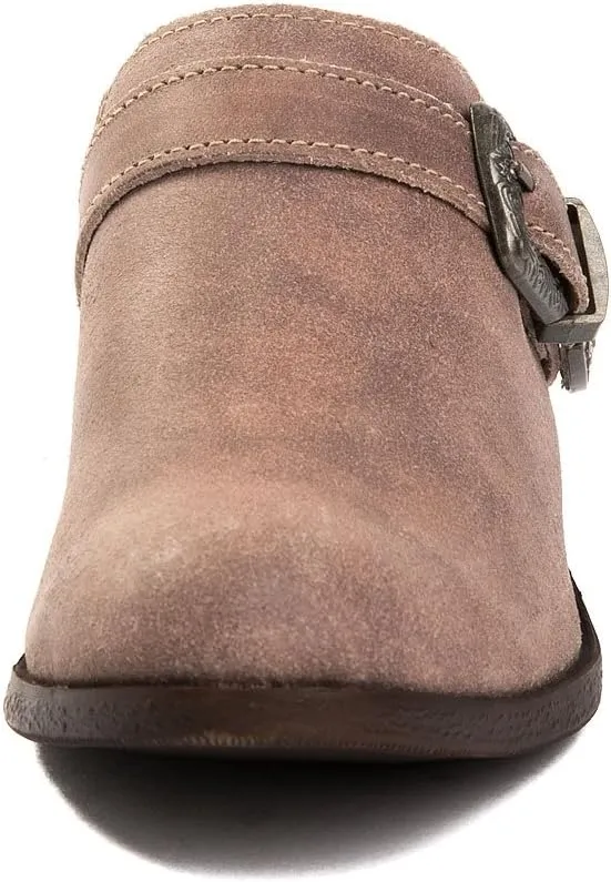 Minnetonka Women's Billie Leather Slip-On Mules