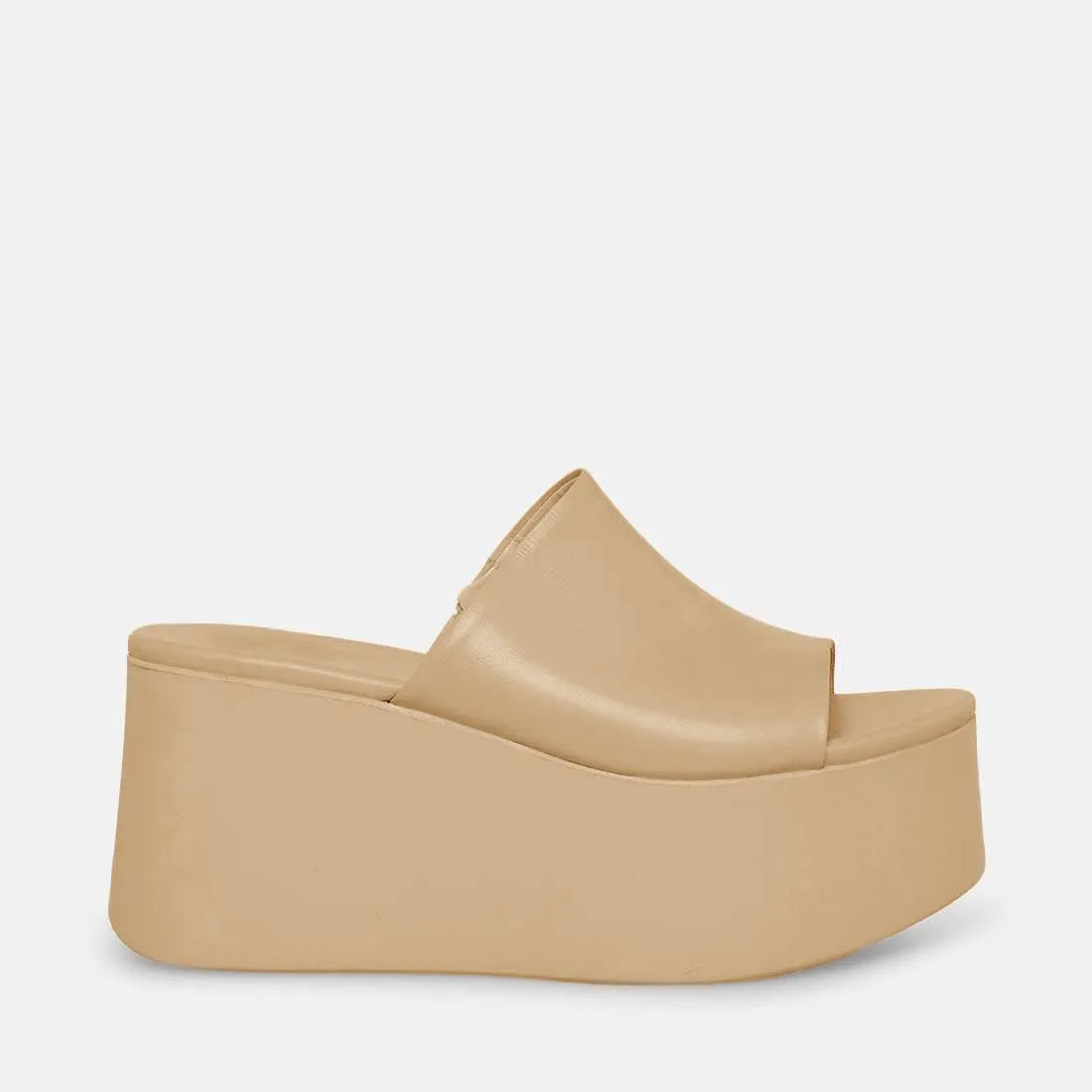 Minshluu Womens Platform Wedge SIides Sandals Open Toe Slip on Lightweight Wedges Sandal