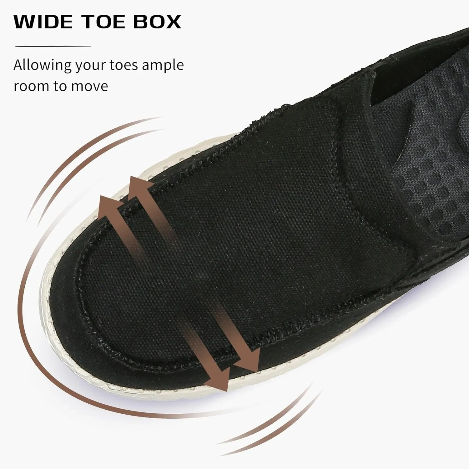 Mishansha Canvas Mules for Women Comfortable Slip on Shoes Men's Women's Indoor Outdoor House Shoes