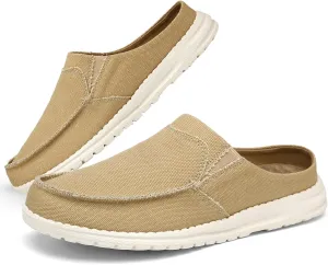 Mishansha Canvas Mules for Women Comfortable Slip on Shoes Men's Women's Indoor Outdoor House Shoes