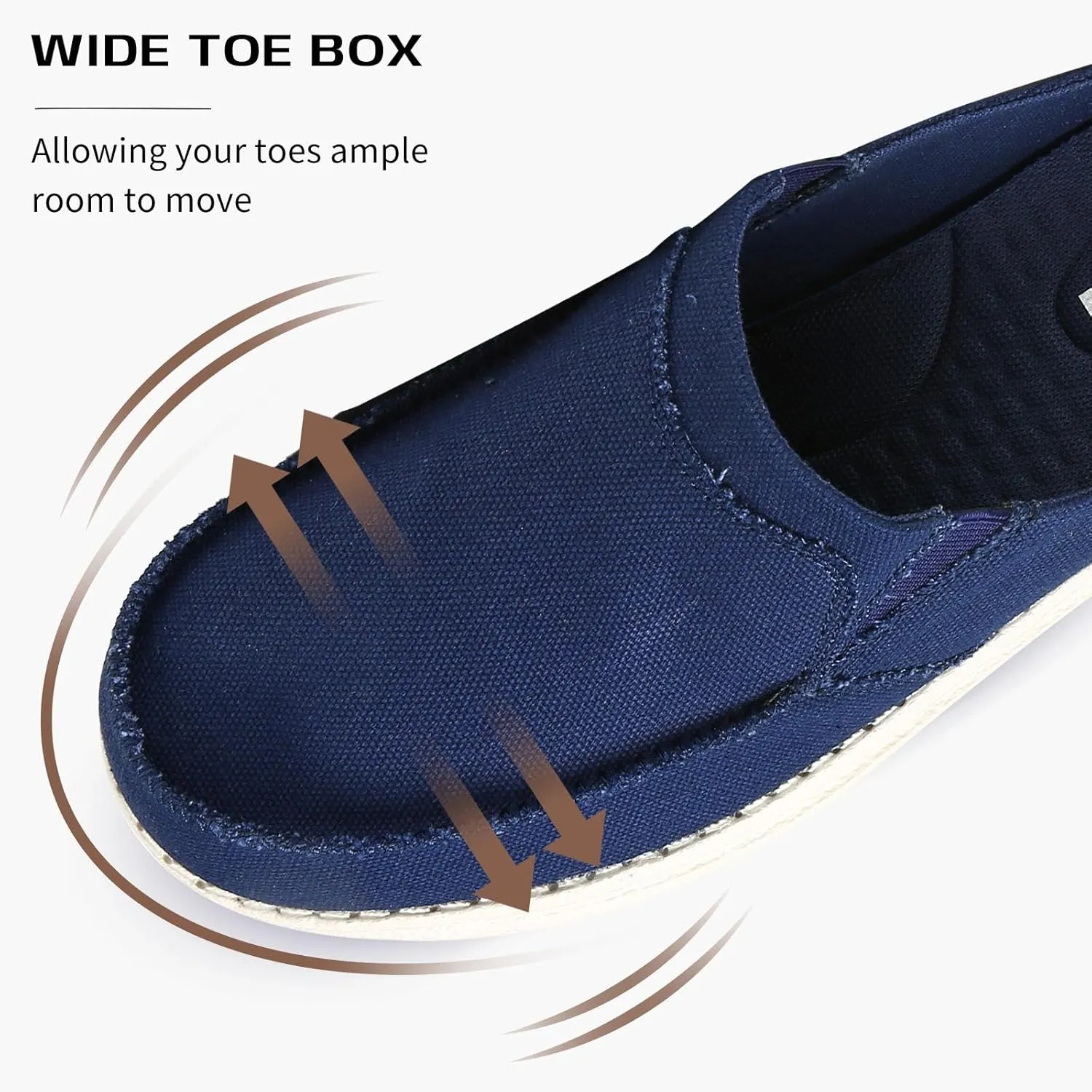 Mishansha Canvas Mules for Women Comfortable Slip on Shoes Men's Women's Indoor Outdoor House Shoes