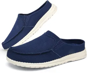 Mishansha Canvas Mules for Women Comfortable Slip on Shoes Men's Women's Indoor Outdoor House Shoes