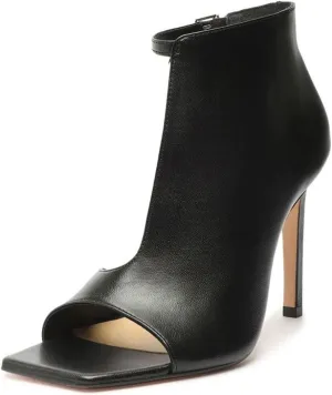 miss left Women Trendy Open Square Toe Stiletto Heeled Sandals Cutout Ankle Strappy Buckle High Heel Pumps Party Office Work Shoes Size 4-16 US