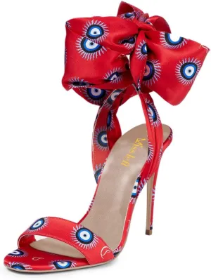 miss left Womens Graceful Stiletto High Heel Sandals Open Round Toe Ankle Wrap Bow Tie Pumps Chic Wedding Evening Shoes Size 4-16 US
