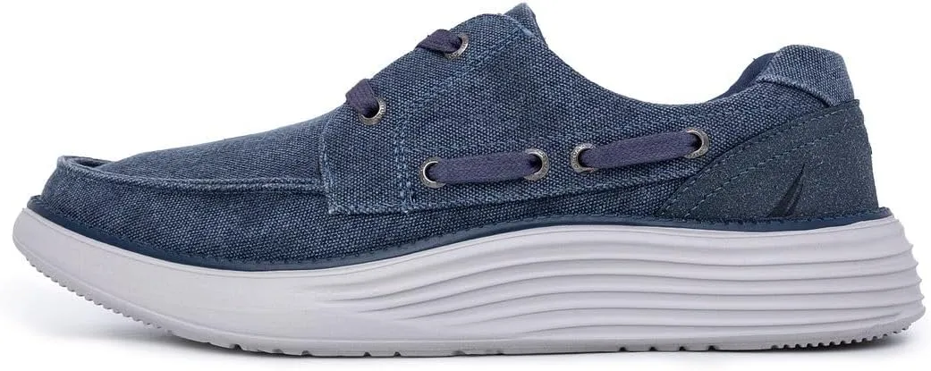 Nautica Men's Slip-On Casual Loafers Comfort Sneaker - Elastic Stretch Moccasin - Athletic Walking Shoe-Pearson