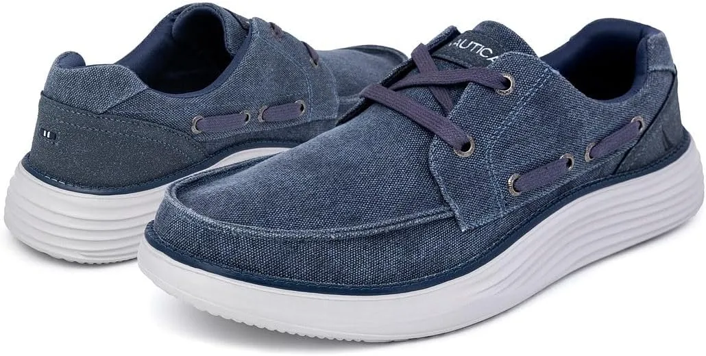 Nautica Men's Slip-On Casual Loafers Comfort Sneaker - Elastic Stretch Moccasin - Athletic Walking Shoe-Pearson