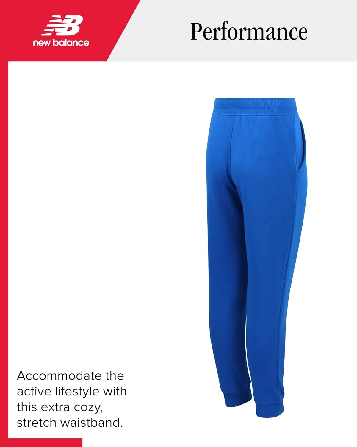 New Balance Boys Sweatpants - Lightweight Fleece Boys Athletic Pants with Pockets and Adjustable Waistband (Sizes: 8-20)