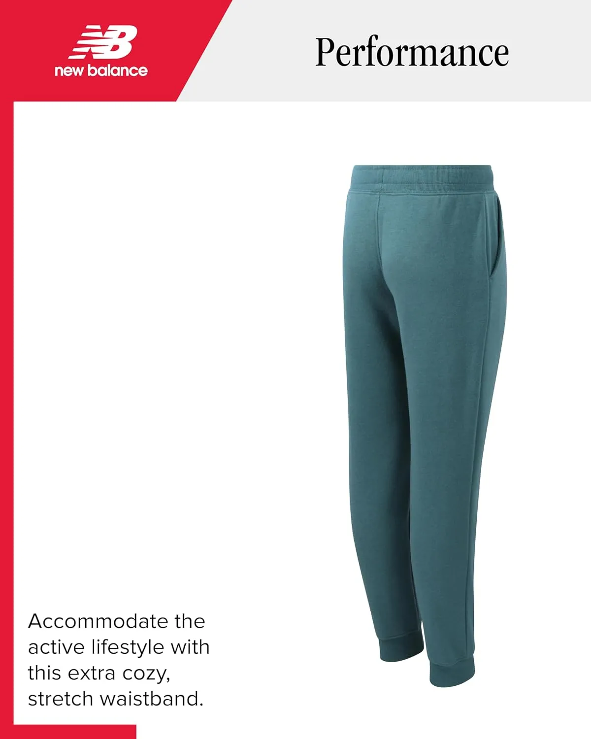 New Balance Boys Sweatpants - Lightweight Fleece Boys Athletic Pants with Pockets and Adjustable Waistband (Sizes: 8-20)