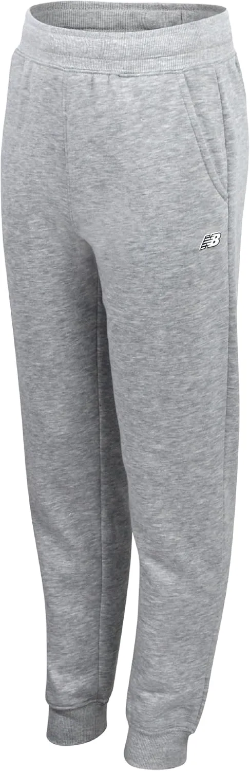 New Balance Boys Sweatpants - Lightweight Fleece Boys Athletic Pants with Pockets and Adjustable Waistband (Sizes: 8-20)