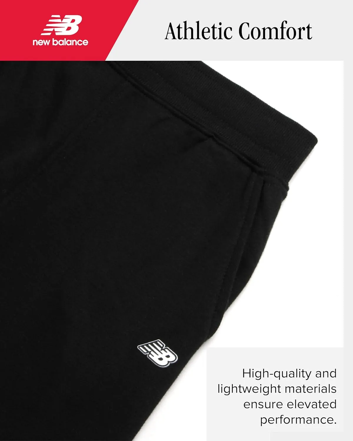 New Balance Boys Sweatpants - Lightweight Fleece Boys Athletic Pants with Pockets and Adjustable Waistband (Sizes: 8-20)