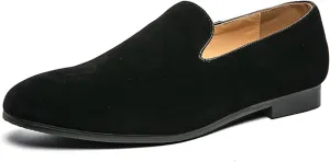 New Men's Loafers Simple Smoking Loafers Moccasins Shoes Vegan Leather Flat Heel Comfortable Resistant Outdoor Slip On