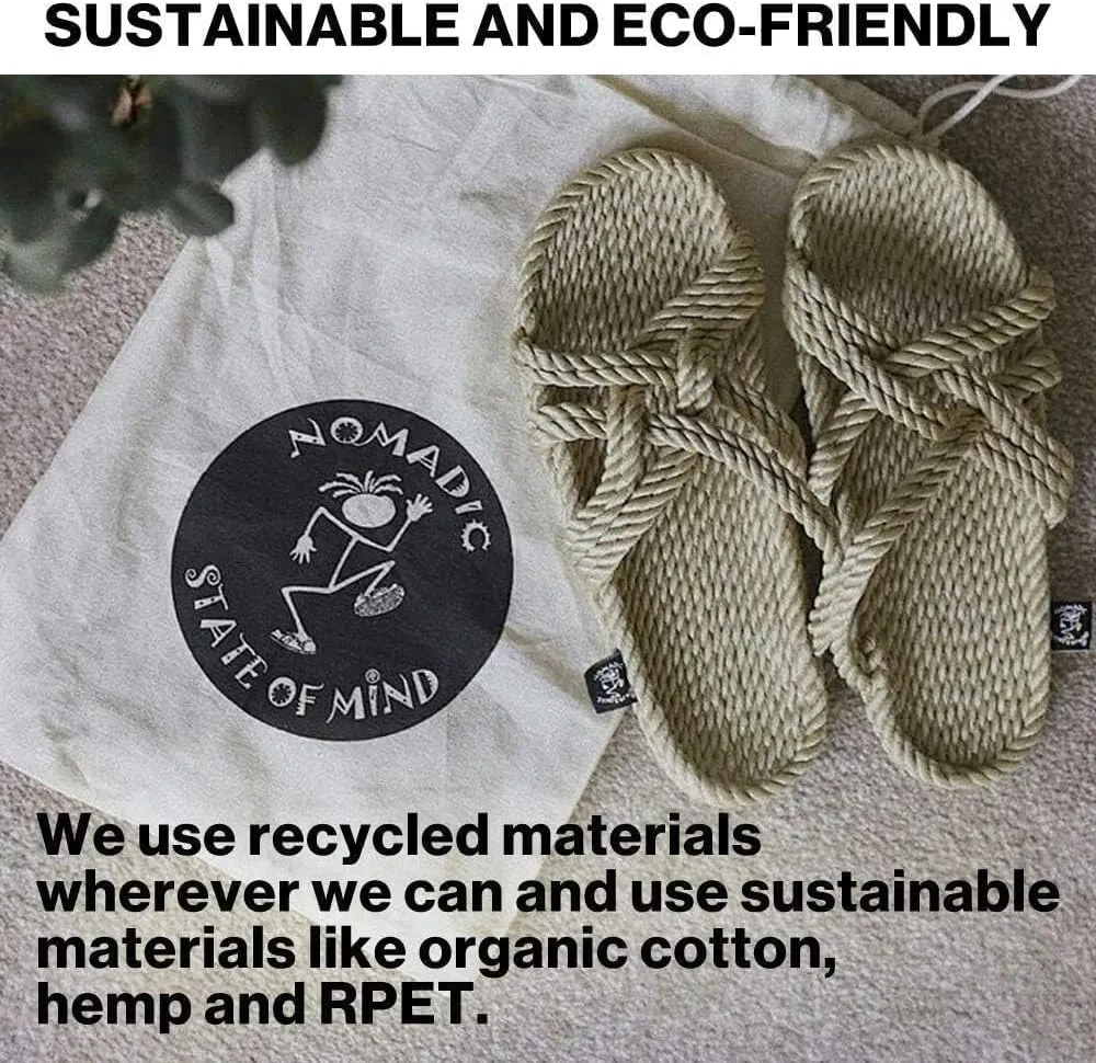 Nomadic State of Mind JC Slip On Sandal | Handmade | Woven | Adjustable | Men and Women’s Sizes | Vegan | Socially Responsible | Machine Washable