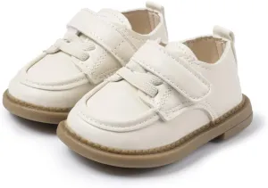 ohsofy Infant Baby Boy Oxford Shoes PU Leather Loafers Rubber and Soft Sole Wedding Dress Shoes Toddler Girl Baby Walking Shoes