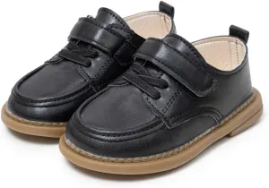 ohsofy Infant Baby Boy Oxford Shoes PU Leather Loafers Rubber and Soft Sole Wedding Dress Shoes Toddler Girl Baby Walking Shoes