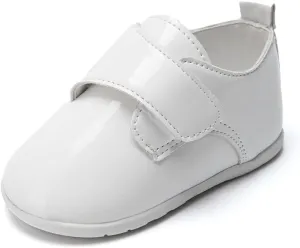 ohsofy Infant Baby Boy Oxford Shoes PU Leather Loafers Rubber and Soft Sole Wedding Dress Shoes Toddler Girl Baby Walking Shoes