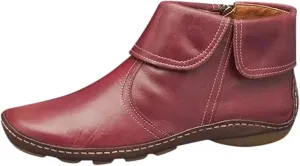 oiangi Flat Ankle Boots for Women Fahion Casual Solid Color Round Toe Quilted Zipper Non-Slip Leather Short Booties Comfy Lightweight Modern Boots Shoes