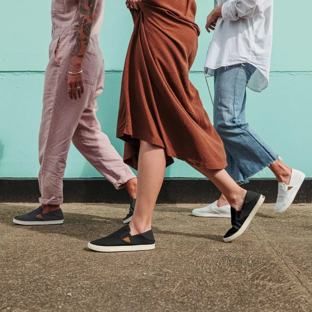 OLUKAI Pehuea Women's Slip On Sneakers, Casual Everyday Shoes with Easy On & Off Design, Breathable Mesh & Drop-in Heel, All-Day Comfort & Support