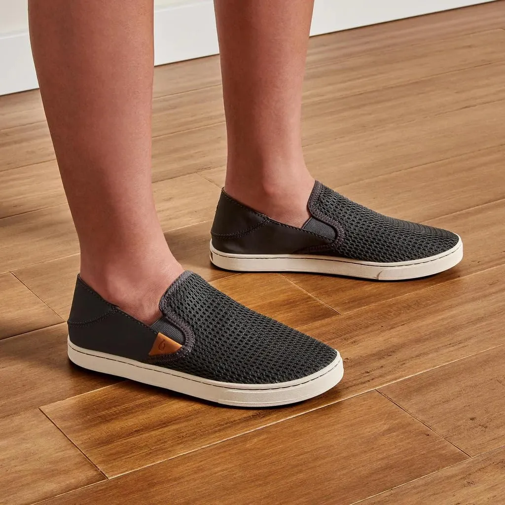 OLUKAI Pehuea Women's Slip On Sneakers, Casual Everyday Shoes with Easy On & Off Design, Breathable Mesh & Drop-in Heel, All-Day Comfort & Support